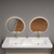 LB 72" Inch Double Sink Top for Bathroom Vanity in White - 4" Thick Sink Top with Rectangular Rounded Basin by Moreno Bath Bathroom Vanities V2