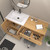  Nova 60" Freestanding Bathroom Vanity with Sink Top and Floating Makeup Counter Table 