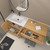  Nova 72" Freestanding Bathroom Vanity with Sink Top and Floating Makeup Counter Table 