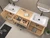  Nova 90" Freestanding Bathroom Vanity with Sink Top and Floating Makeup Counter Table 