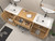  Nova 90" Freestanding Bathroom Vanity with Sink Top and Floating Makeup Counter Table 