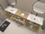  Nova 108" Freestanding Bathroom Vanity with Sink Top and Floating Makeup Counter Table 