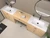 Nova 108" Freestanding Bathroom Vanity with Sink Top and Floating Makeup Counter Table 