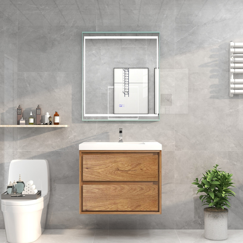 SSLine Wall Mounted Bathroom Vanity with Sink Modern 30 Floating