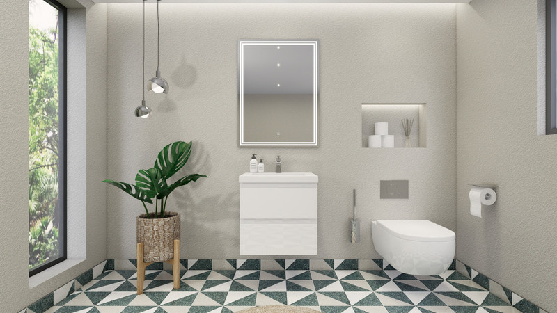 Rebrilliant Lakemia Plastic / Acrylic Wall Bathroom Shelves