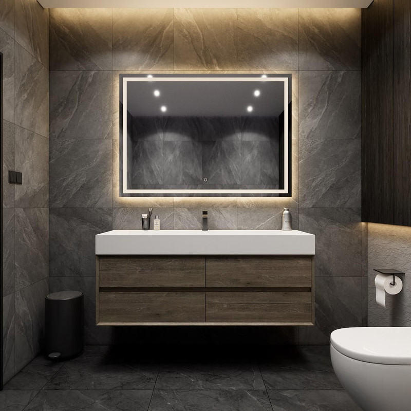 MAX16 MAX 60" Wall Mounted Bath Vanity with 16 Acrylic Sink/Single Faucet Hole 