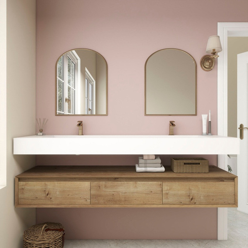 ALYSA Alysa 72’’ Floating Bathroom Vanity Set with FLX16 Acrylic Sink/Double Faucet Hole  ALYSA Alysa 72’’ Floating Bathroom Vanity Set with FLX16 Acrylic Sink/Double Faucet Hole