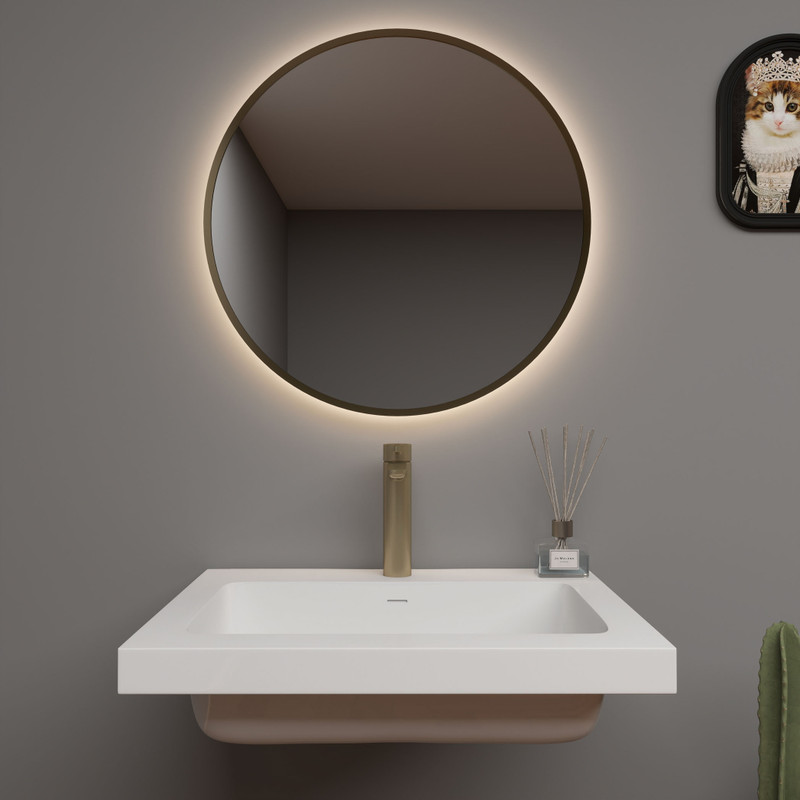 NB Rectangular Rounded Basin Sink Top 24" Inches by Moreno Bath Bathroom Vanities V1