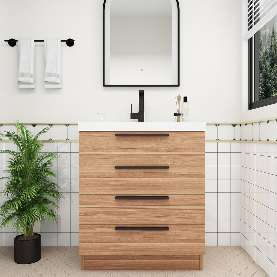 30" Inch Bathroom Vanities with Sink Top Set by Moreno Bath Vanities