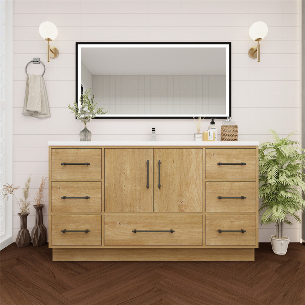 Best 4th of July Bathroom Vanity Sale 2024: New Wall-Mounted Solid Wood Vanities & More