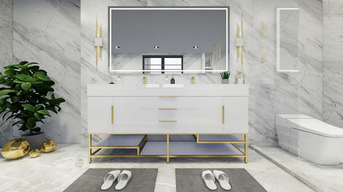 Free Standing Acrylic Lucite Bathroom Furniture Cabinet