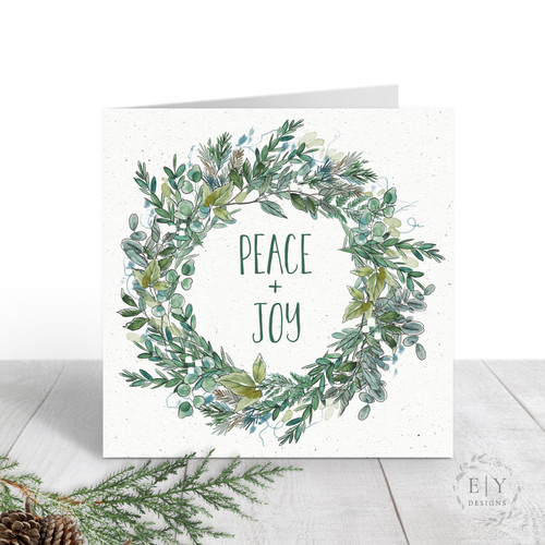 Winter Wreath Christmas Card