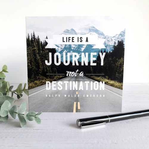 Life is a Journey Graduation Card 