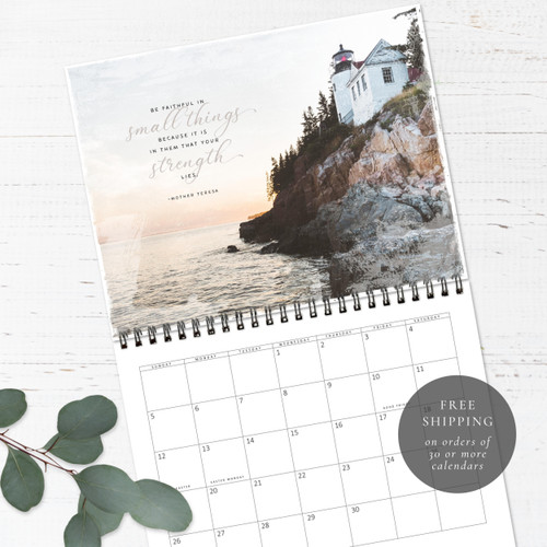 Lighthouses Wall Calendar