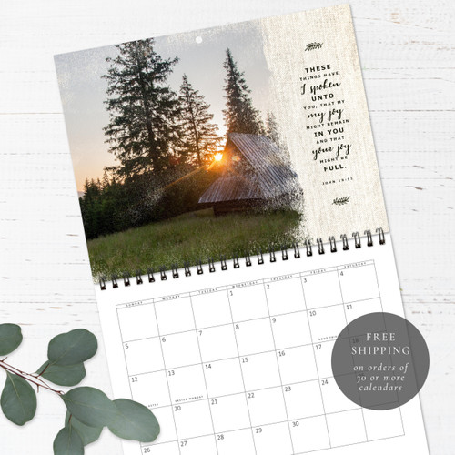 Rustic Barns Wall Calendar
