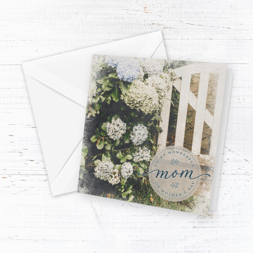 Floral Garden Gate Mother's Day Card 