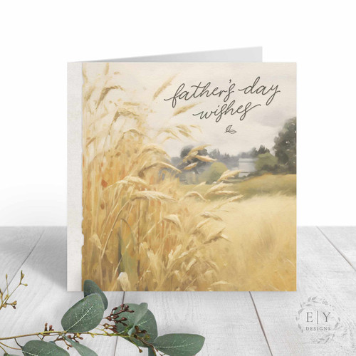 Wheat Field Father's Day Card