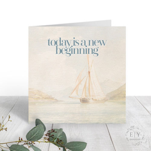 Sailboat Painting Graduation Card