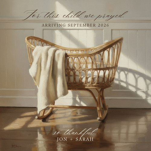 For This Child Pregnancy Announcement | Digital File