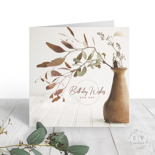 Branches in a Vase Birthday Card