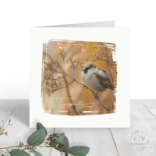 Bird on Branch Sympathy Card