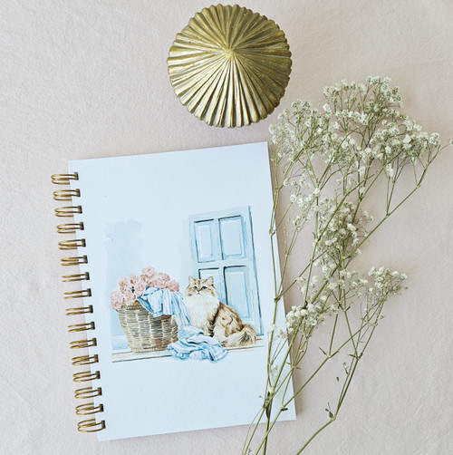 Fluffy Cat Journal Notebook