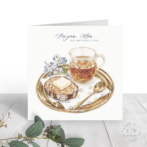 Breakfast Tray Mother's Day Card