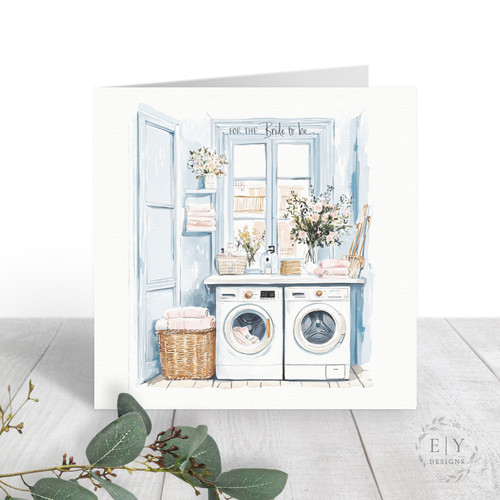 Laundry Room Bridal Shower Card