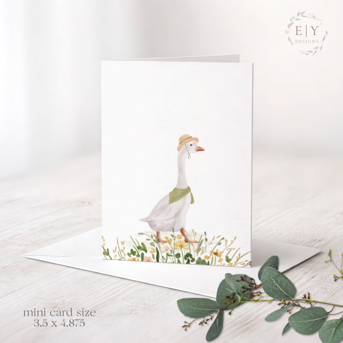 Goose Mini Note Card