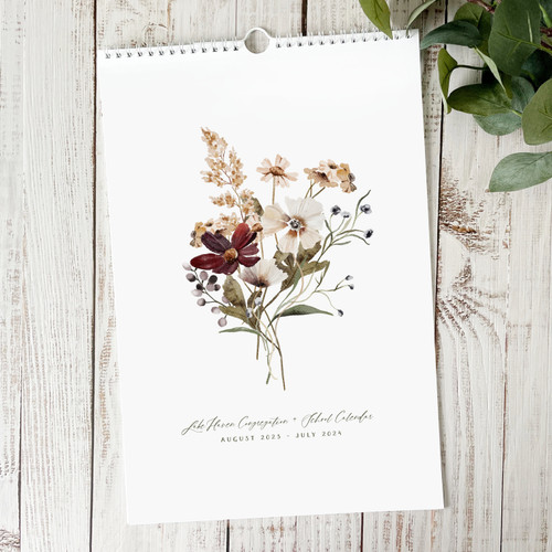 Wildflowers 11x17 Birthday and Event Calendar