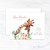 Floral Giraffe Birth Announcement