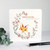 Cute Fox and Florals Baby Card