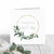 Greenery Wreath Wedding Card 