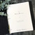 Charcoal Grey Swirl with Blush Ribbon & Flower Wedding Book READY TO SHIP