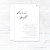 Lowercase Script Wedding Invitation