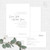 Stylishly Modern Script Wedding Invitation