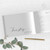 Simple Leaf Personalized Hard Cover Wedding Book | Free Shipping