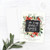 Winter Greenery & Poinsettias Personalized Christmas Card