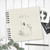 Cream Hand Drawn Bunny Wire Bound Baby Book  with Gold Binding | READY TO SHIP