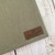 Dark Moss Linen Wedding Book | 100% Linen Fabric 