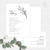 Rustic Botanicals Wedding Invitation