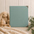 Enchanted Animals Baby Book with Teal Fabric Binder  | 8.5 x 11 size | READY TO SHIP