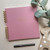 Rose Pink with Gold Foil Wire Bound Baby Book | Script Font