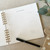 Aqua Blue with Gold Foil Wire Bound Baby Book | Plain Font