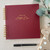 Burgundy with Gold Foil Wire Bound Baby Book | Script Font | READY TO SHIP Burgundy with Gold Foil Wire Bound Baby Book | Script Font | READY TO SHIP