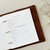 Whiskey Brown Leather Binder Baby Book