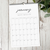Minimal Script 11x17 Birthday and Event Calendar