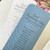 Embossed Floral Girls' Prep Class Bookmark