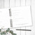 Blue Check Floral Letter Wire Bound Baby Book