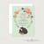 Bears Floral Woodland Baby Shower Invitation 
